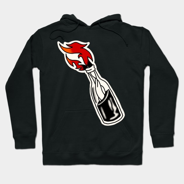 Molotov Traditional Tattoo Hoodie by rafaelwolf